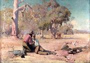 David Davies Under the Burden and Heat of the Day Spain oil painting artist